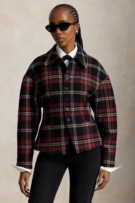 Polo Ralph Lauren Żakiet damski z wełną czerwony 211B23759
