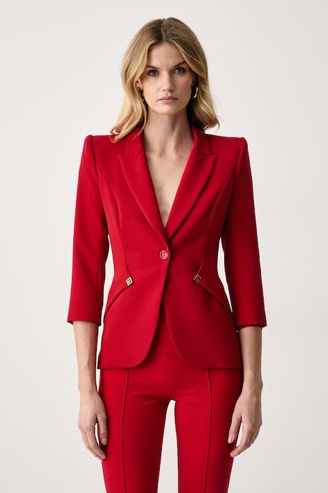 Elisabetta Franchi Marynarka damska czerwona GI27567E2