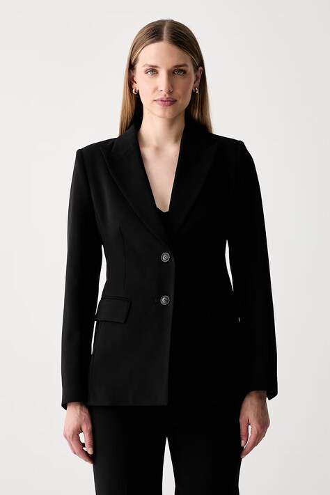 Trussardi marynarka jednorzędowa damska czarna Q960A000426N