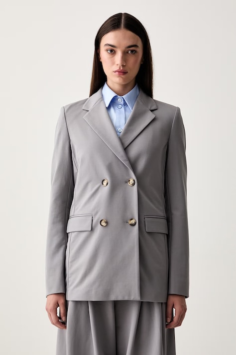 MM by Max Mara Marynarka damska MMLCONO szara 2626916077600