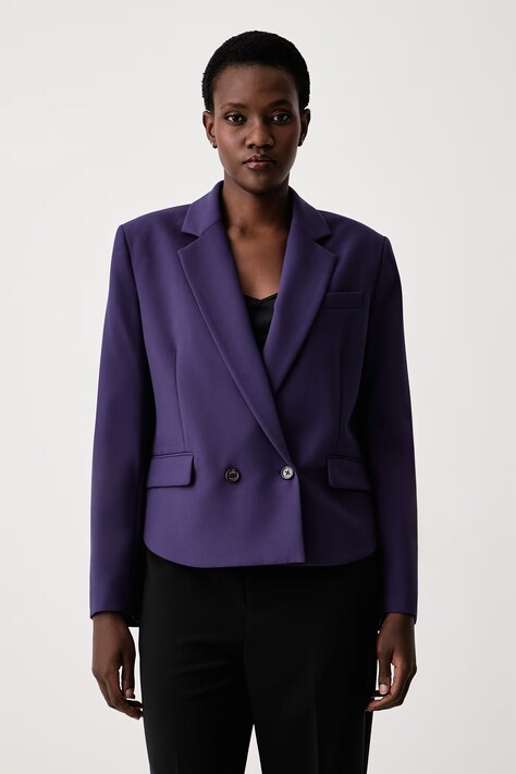Joop! Marynarka dwurzędowa damska fioletowa 30104440