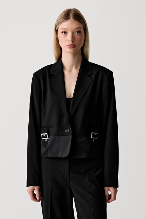 Karl Lagerfeld Jeans enoredni suknjič ženski črn B3W14003