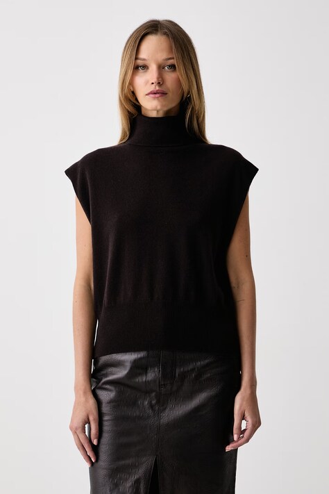 Gestuz Kamizelka damska wełniana GZmanzi brązowa 10911510