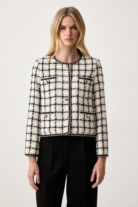 Twinset Marynarka jednorzędowa damska czarna 262TP2752