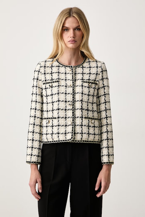 Twinset Marynarka jednorzędowa damska czarna 262TP2752