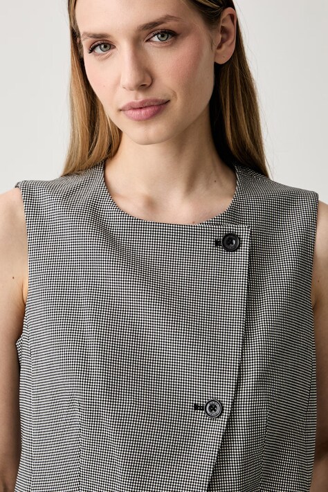 DKNY двобортний жилет жіночий — фото 4