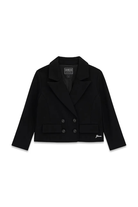 Guess Marynarka dziecięca z wiskozą czarna K6BN02 K5926