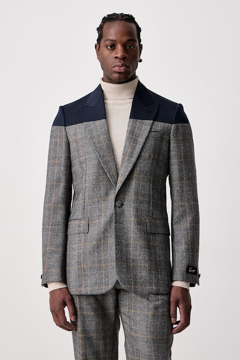 Kenzo Marynarka męska szara FG65VE1639PL