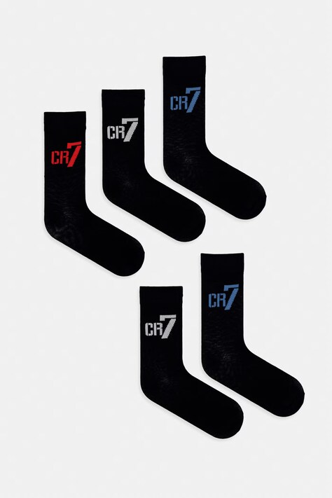 CR7 Cristiano Ronaldo Čarape za djecu 5-pack crne 8475