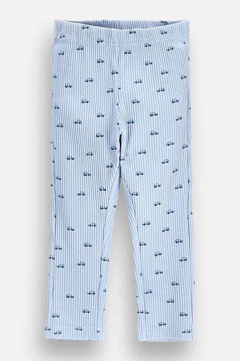 Coccodrillo Legginsy dziecięce bawełniane z elastanem niebieskie MAMA BOY NEWBORN