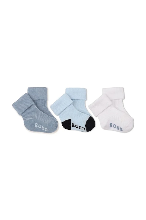 BOSS ponožky dojčenské 3-pak modré J53568