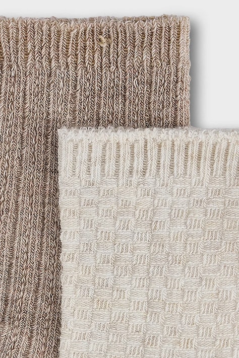 Mayoral Newborn Skarpety niemowlęce 2-pack beżowe 9109