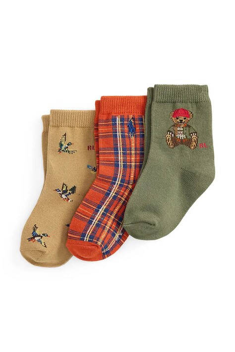 Polo Ralph Lauren Čarape za djecu 3-pack šarene 441P19555001