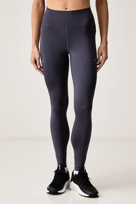Nike Legginsy sportowe damskie Swift szare regular waist HJ2252.013