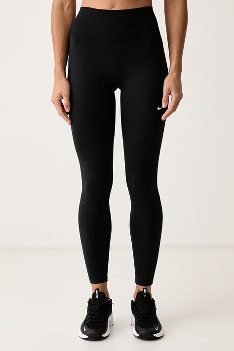 Nike Legginsy treningowe damskie Nike One Seamless Front czarne regular waist HJ9195.013