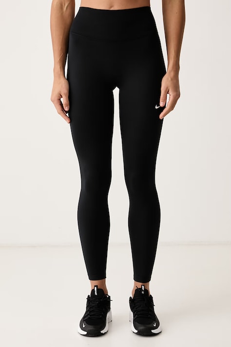 Nike Legginsy treningowe damskie Nike One Seamless Front czarne regular waist HJ9195.013