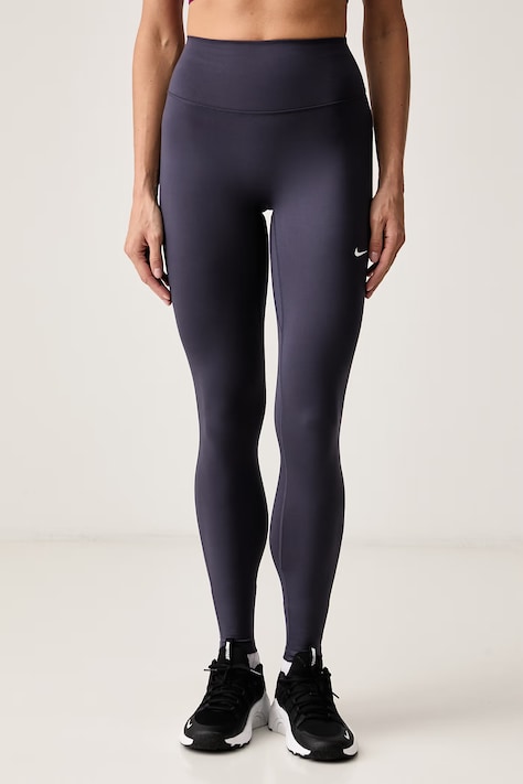 Nike Legginsy sportowe damskie Nike One Seamless Front szare high waist HJ9195.014