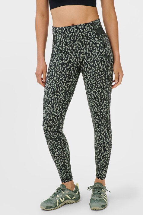 Sweaty Betty Legginsy do jogi damskie Runner's zielone high waist SB10267