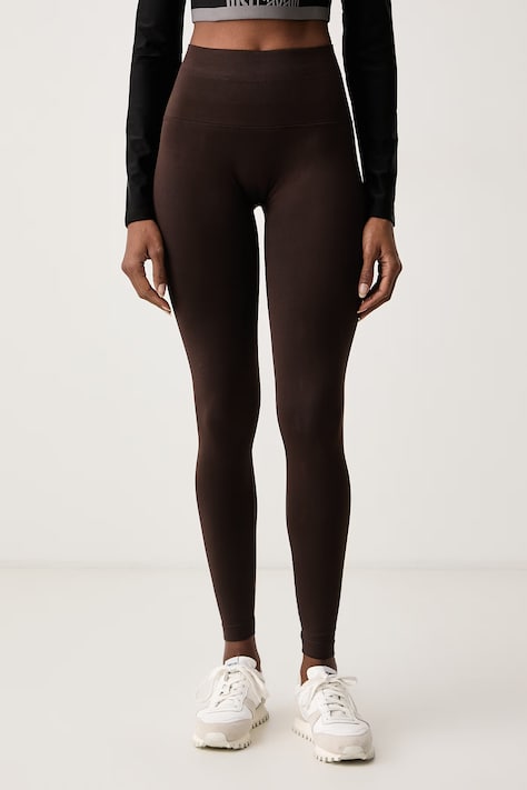 MC2 Saint Barth Legginsy damskie brązowe high waist VEG0001