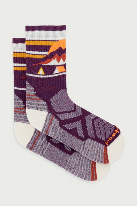Smartwool Skarpety sportowe damskie fioletowe SW002272L901