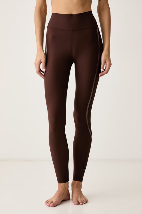 Casall Legginsy do jogi damskie Sculpture brązowe 26262