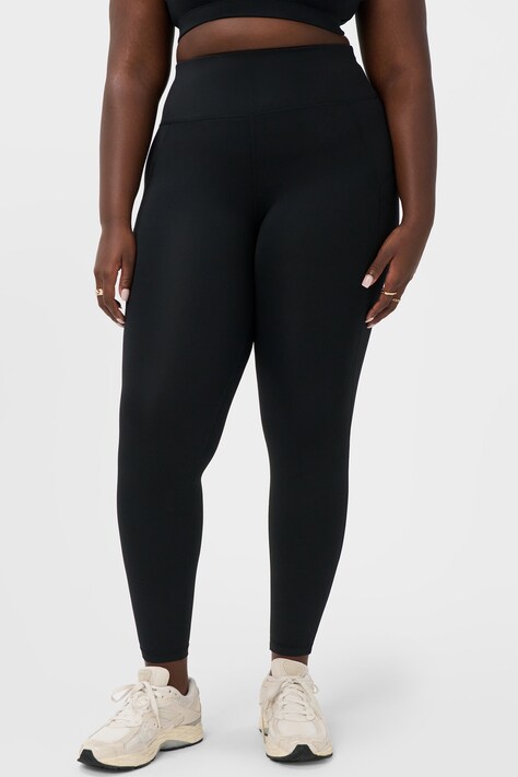 Sweaty Betty Legginsy sportowe damskie All Day czarne high waist SB10159