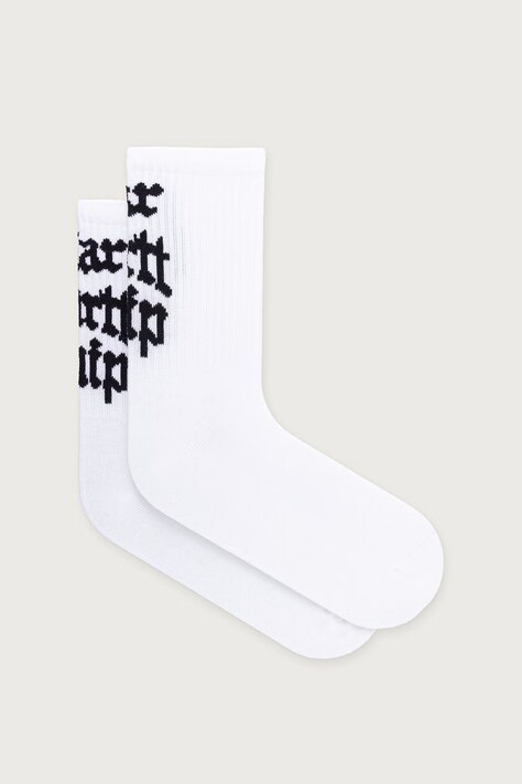 Carhartt WIP Blackletter Socks skarpety bawełniane damskie białe I037329
