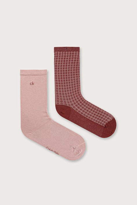 Calvin Klein skarpety damskie 2-pack różowe 701241458