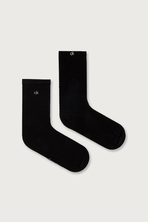 Calvin Klein skarpety damskie 2-pack czarne 701241458