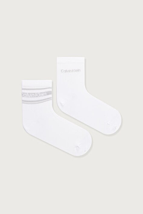 Calvin Klein skarpety damskie 2-pack białe 701241453