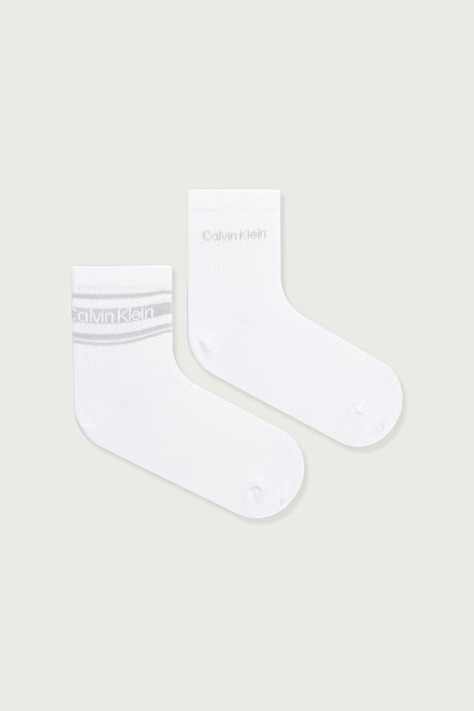 Calvin Klein skarpety damskie 2-pack białe 701241453