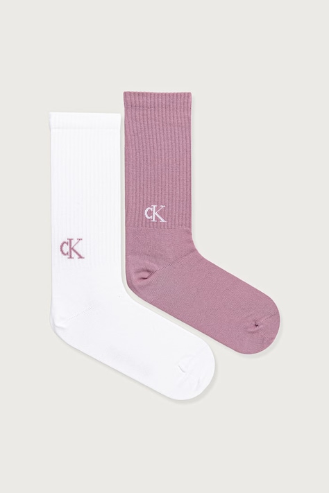 Calvin Klein skarpety damskie 2-pack białe 701241452