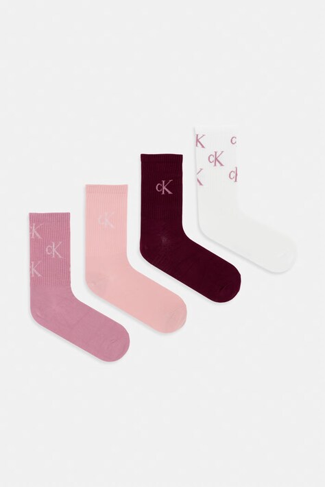 Calvin Klein Skarpety damskie 4-pack beżowe 701241212