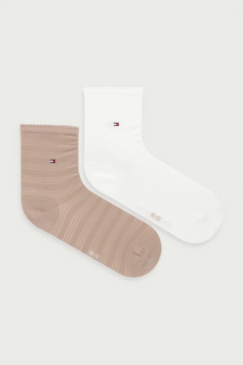 Tommy Hilfiger Skarpety damskie 2-pack beżowe 701242223
