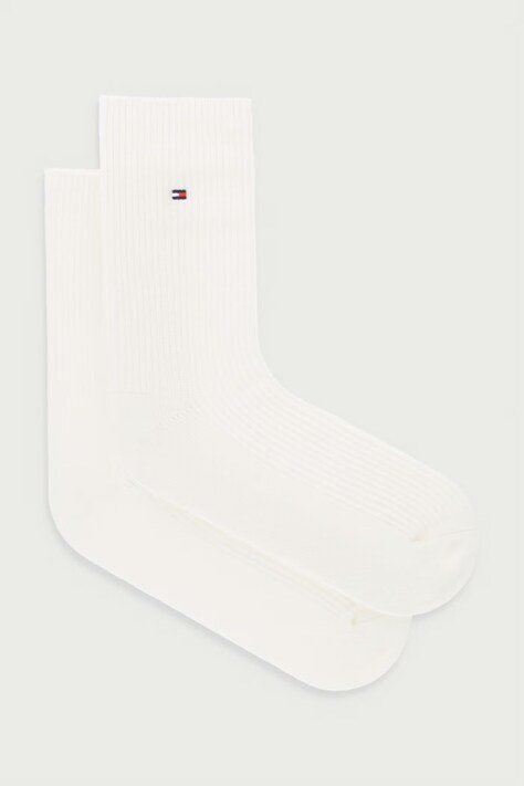 Tommy Hilfiger Skarpety damskie z dodatkiem wełny beżowe 701242188
