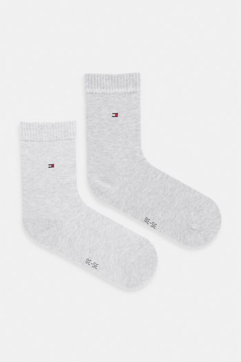 Tommy Hilfiger skarpety damskie z bawełną 2-pack szare 701242178