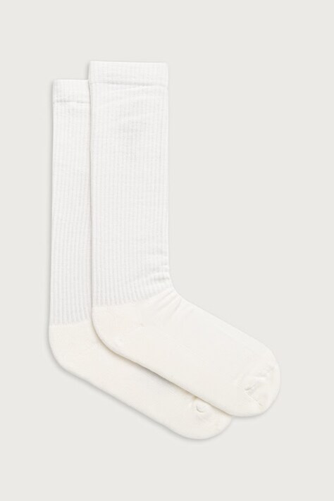 Rick Owens DRKSHDW Pentagram ponožky dámske biele DA02F6468 SOCKC