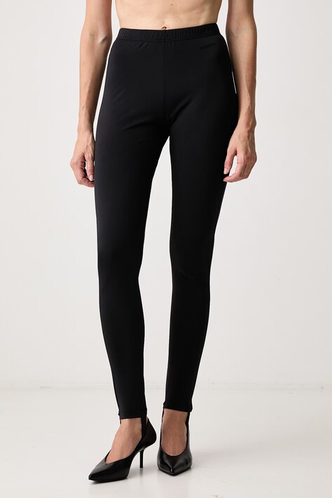 Vetements legginsy damskie Push-up czarne regular waist WH27LG129B