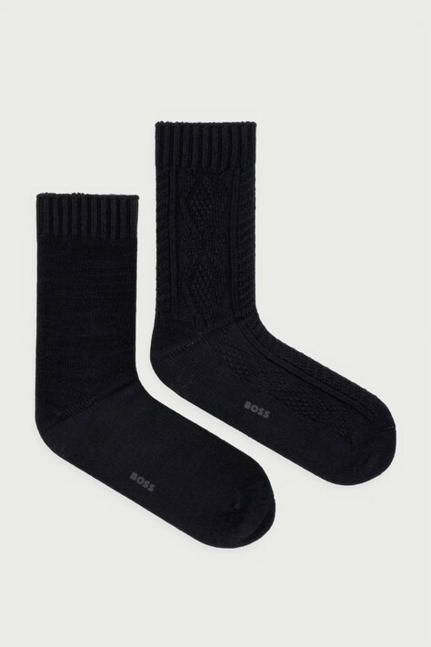 BOSS Čarape za žene 2P RS Boot Sock 2-pack crne 50570259
