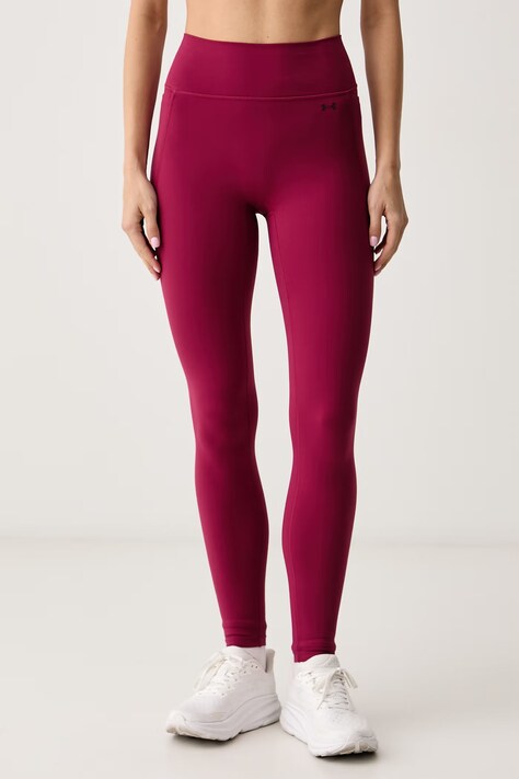 Under Armour Legginsy sportowe damskie Motion bordowe high waist 6013786