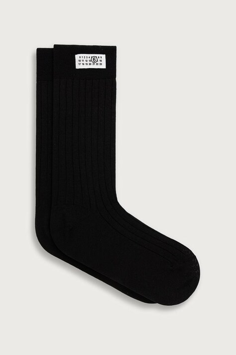 MM6 Maison Margiela skarpety damskie czarne S52TL0040-M13295