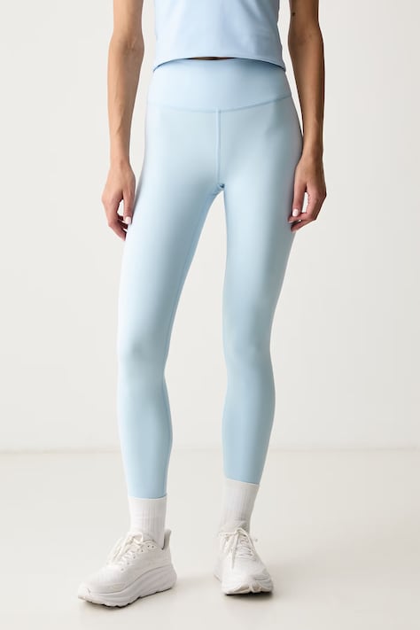Skechers Legginsy sportowe damskie GOFLEX niebieskie high waist LG102