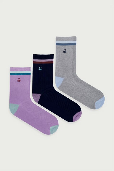 United Colors of Benetton Ponožky dámské 3-pack šedé 6K7WV700J