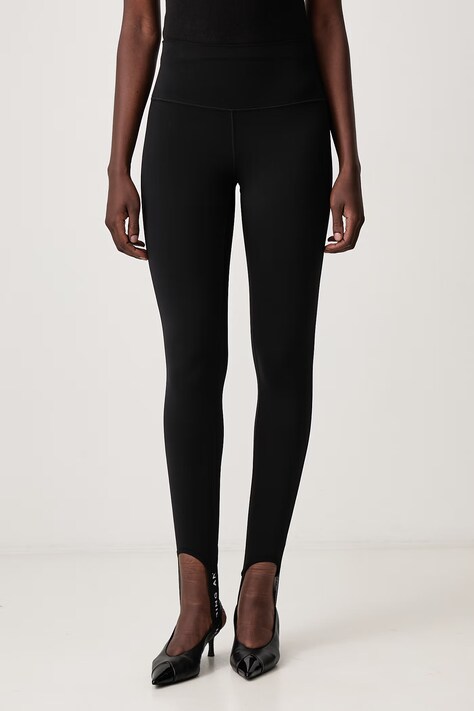 Anine Bing Legginsy damskie Fuse czarne high waist S-03-13040