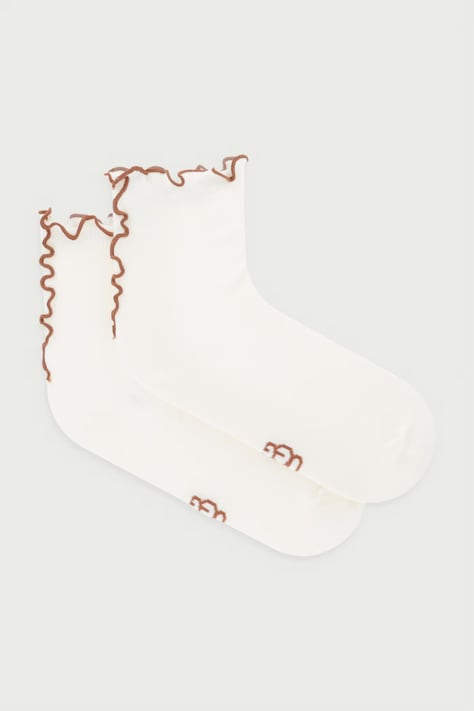 UGG Skarpety damskie z bawełną KARSYN beżowe 1175251