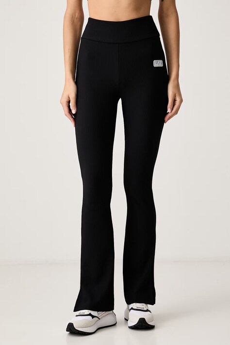EA7 Emporio Armani Legginsy sportowe damskie czarne high waist AF15721.7W001338