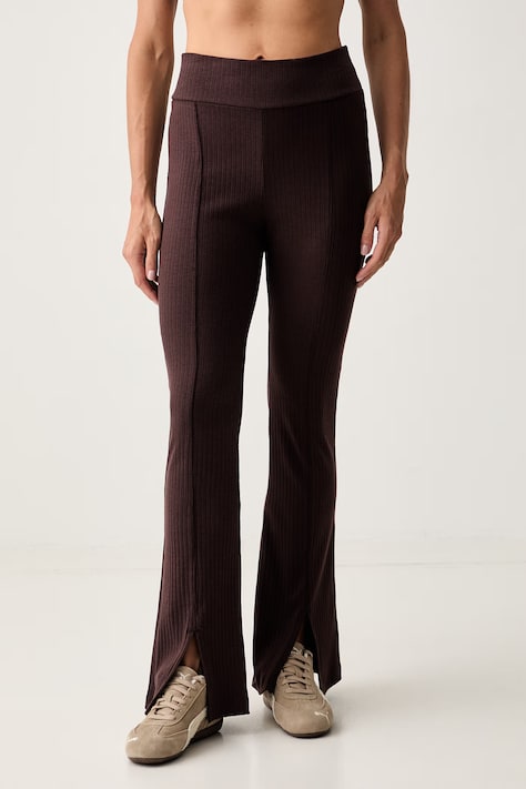 Puma legginsy damskie HER brązowe high waist 694028