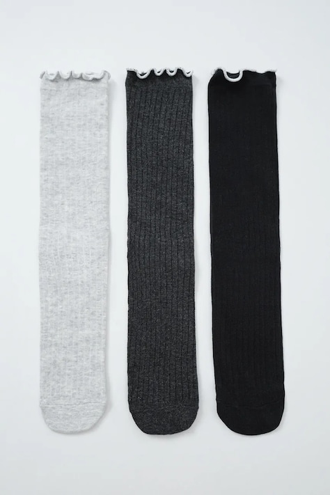 women'secret Skarpety damskie z bawełną 3-pack szare 4484875
