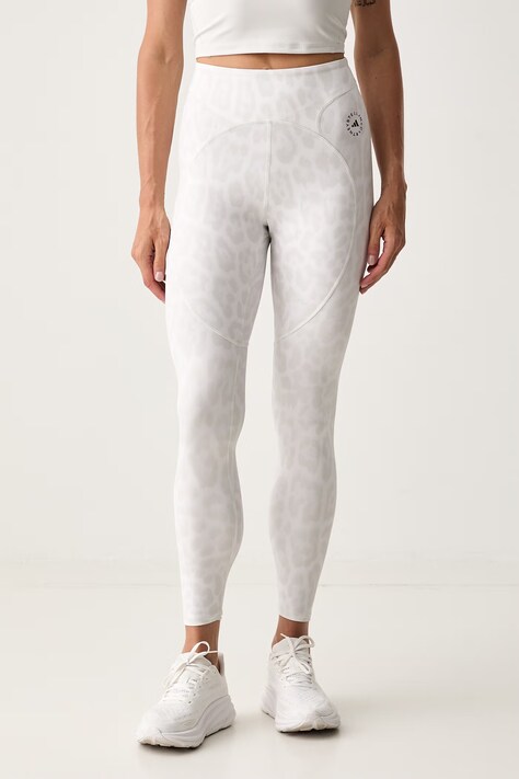 adidas by Stella McCartney legginsy sportowe damskie białe high waist KR6170