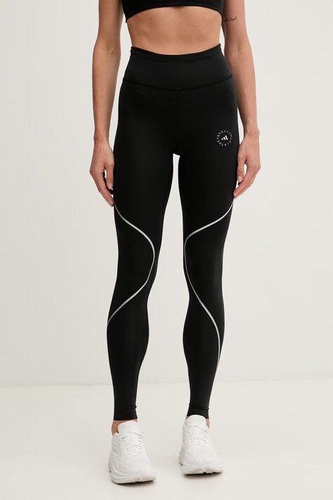 adidas by Stella McCartney legginsy sportowe damskie czarne regular waist KF8785